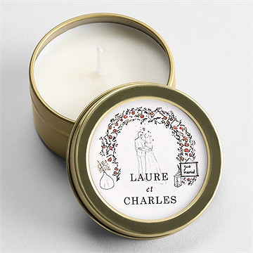 Bougie mariage belle intimité