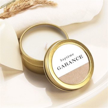 Bougie baptême essentiel sacré