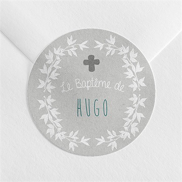 Sticker baptême découpe originale