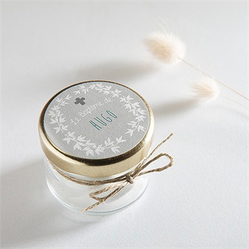 Sticker baptême découpe originale - Mise en situation