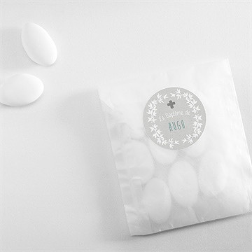 Sticker baptême découpe originale - Mise en situation