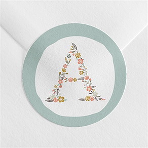 Sticker baptême alphabet original
