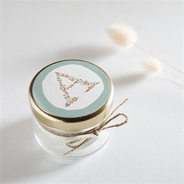 Sticker baptême alphabet original - Mise en situation