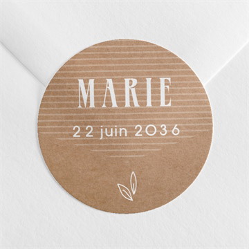 Sticker baptême pele mele photo sticker