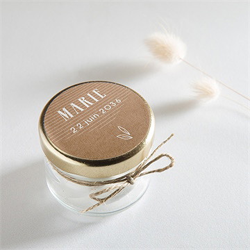 Sticker baptême pele mele photo original - Mise en situation