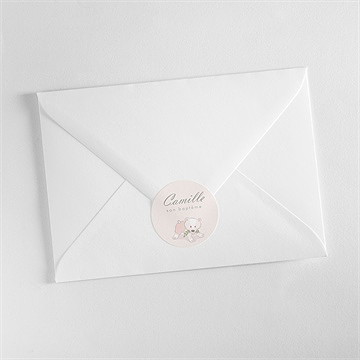 Sticker baptême mon petit marque page - Mise en situation