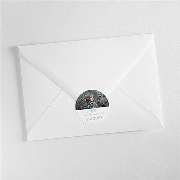 Sticker communion végétal et dorure - Mise en situation