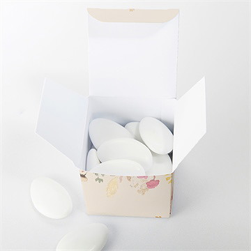 Boîte de dragées mariage élégance champêtre - Intérieur de la boîte