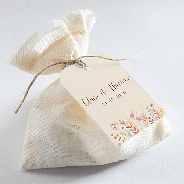 Etiquette mariage élégance champêtre - Mise en situation