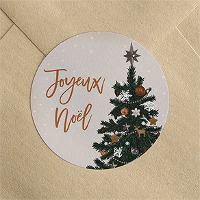 Stickers noël beau sapin
