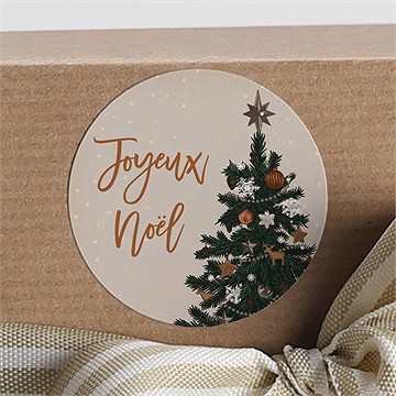 Stickers noël beau sapin - Mise en situation
