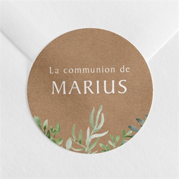 Sticker communion illustration végétale magnet