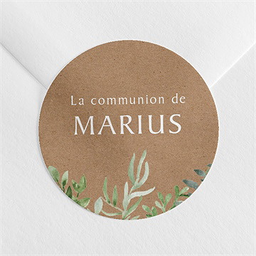 Sticker communion illustration végétale