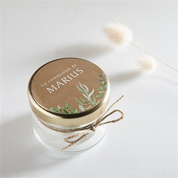 Sticker communion illustration végétale - Mise en situation