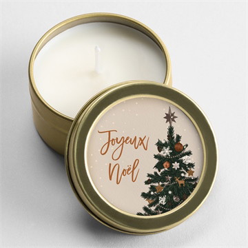 Bougie noël beau sapin