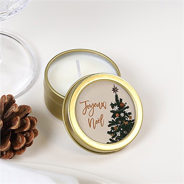 Bougie noël beau sapin - Mise en situation