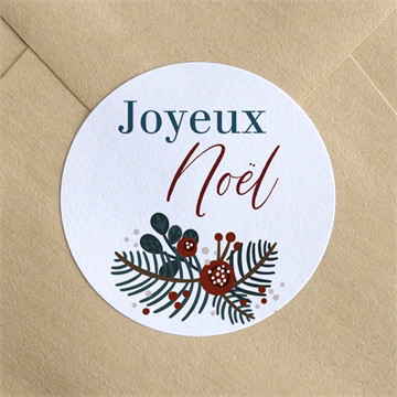 Stickers noël nature en fête