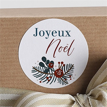 Stickers noël nature en fête - Mise en situation