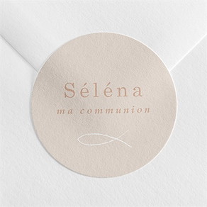 Sticker communion pourpre