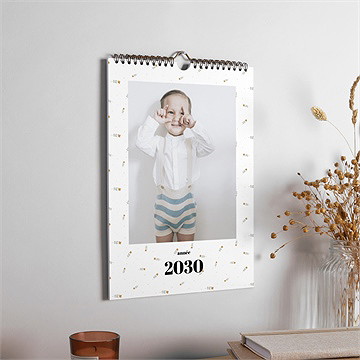 Calendrier petites fleurs - Mise en situation