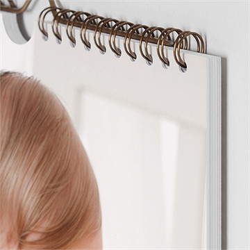 Calendrier pur bonheur - Zoom sur spirale