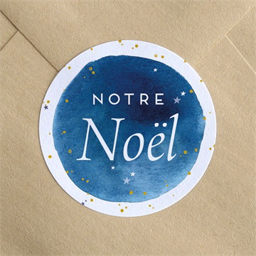 Stickers noël ciel étoilé