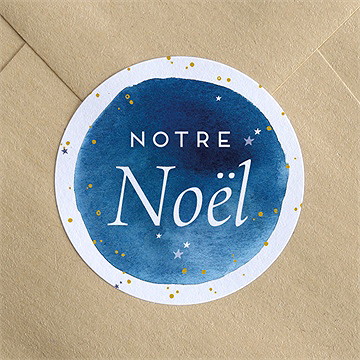Stickers noël ciel étoilé