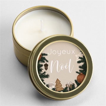 Bougie noël noël vintage