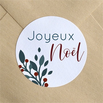 Stickers noël table de noël