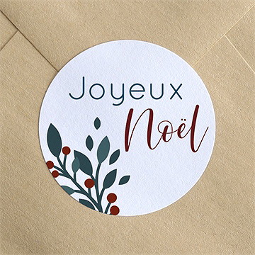 Stickers noël table de noël