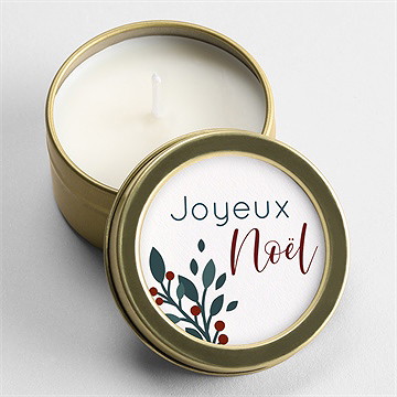Bougie noël table de noël