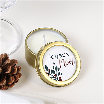 Bougie noël table de noël - Mise en situation