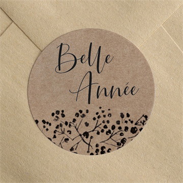 Stickers noël kraft festif