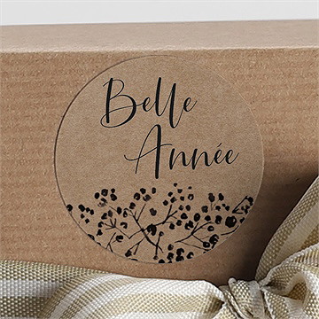 Stickers noël kraft festif - Mise en situation