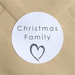 Stickers noël tendre famille