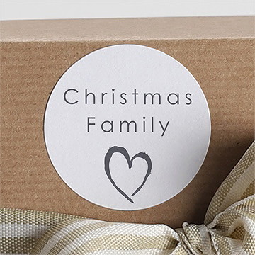 Stickers noël tendre famille - Mise en situation