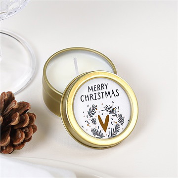 Bougie noël au coeur des fêtes - Mise en situation