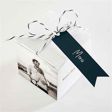 Boîte de dragées mariage belle idylle - Dessus de la boîte