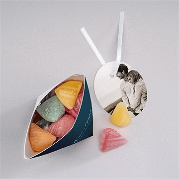 Boîte surprise mariage belle idylle - Intérieur de la boîte