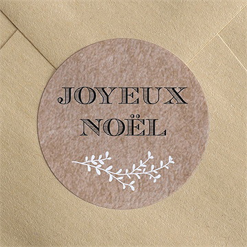 Stickers noël au coin du feu