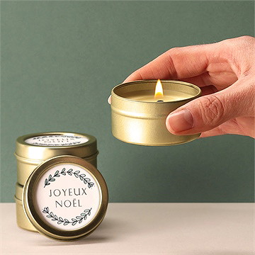 Bougie noël petite lumière - Bougie allumée