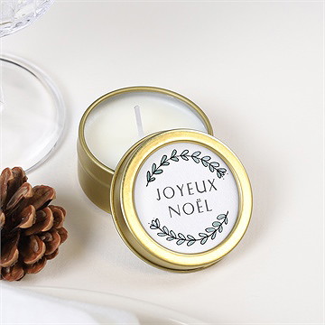 Bougie noël petite lumière - Mise en situation