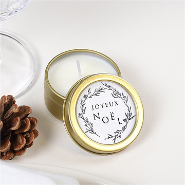 Bougie noël souhait - Mise en situation