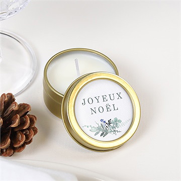 Bougie noël brins d'hiver - Mise en situation