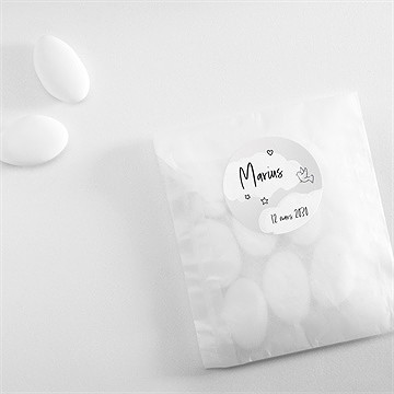 Sticker naissance dans la lune - Mise en situation