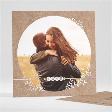 Save the Date mariage kraft en folie