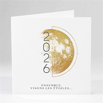 Carte de voeux une année galaxique