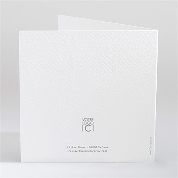 Carte de voeux une année galaxique - Dos de la carte