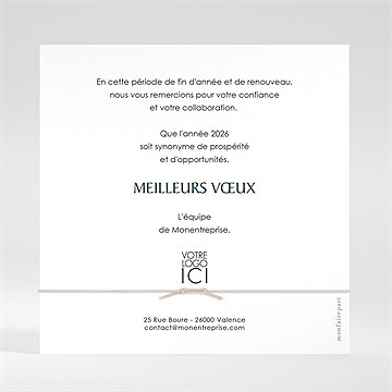 Carte de voeux hypnose bracelet - Dos de la carte