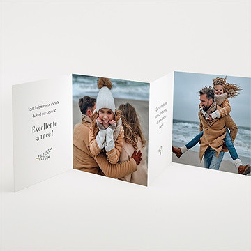 Carte de voeux portrait de tribu - Intérieur de la carte